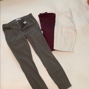 LOFT faux suede skinny pant